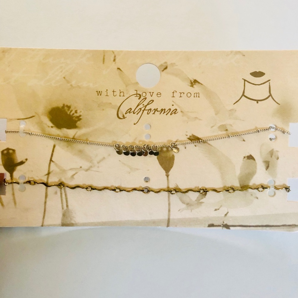 With Love from California. Set of Two Chokers.
